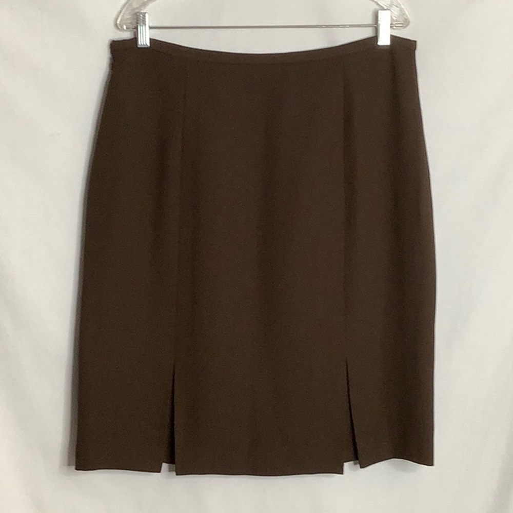 Rena Rowan Classic Brown Skirt Size 16 Career Office Business